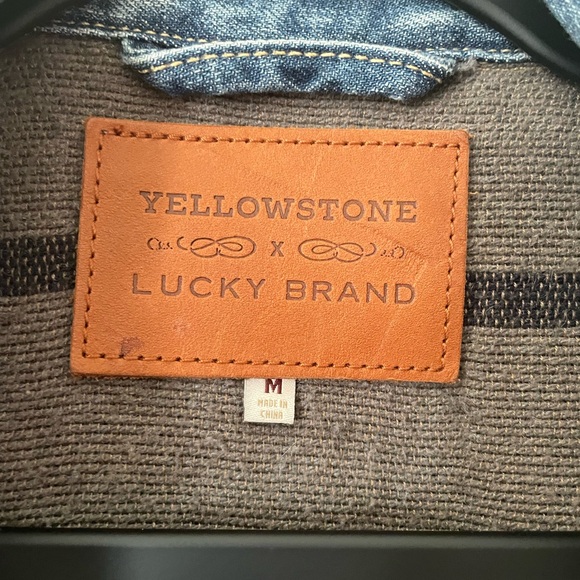 Lucky Brand X Yellowstone Men's Type 2 Pintuck Denim Jacket TV Show Size M - Picture 7 of 14